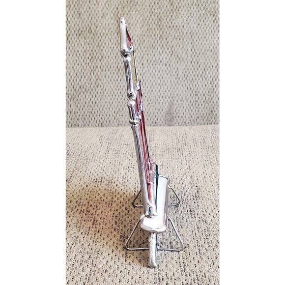 Red Lighthouse Stained Glass Standing SunCatcher Home Decor - Picture 3 of 6